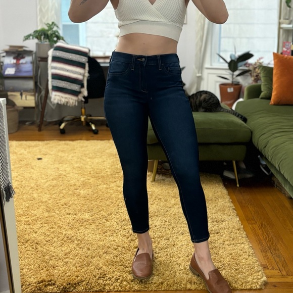 NWOT Banana Republic Super Stretch Legging High Rise Denim Sz 4 27 Skinny Jeans - Picture 5 of 9